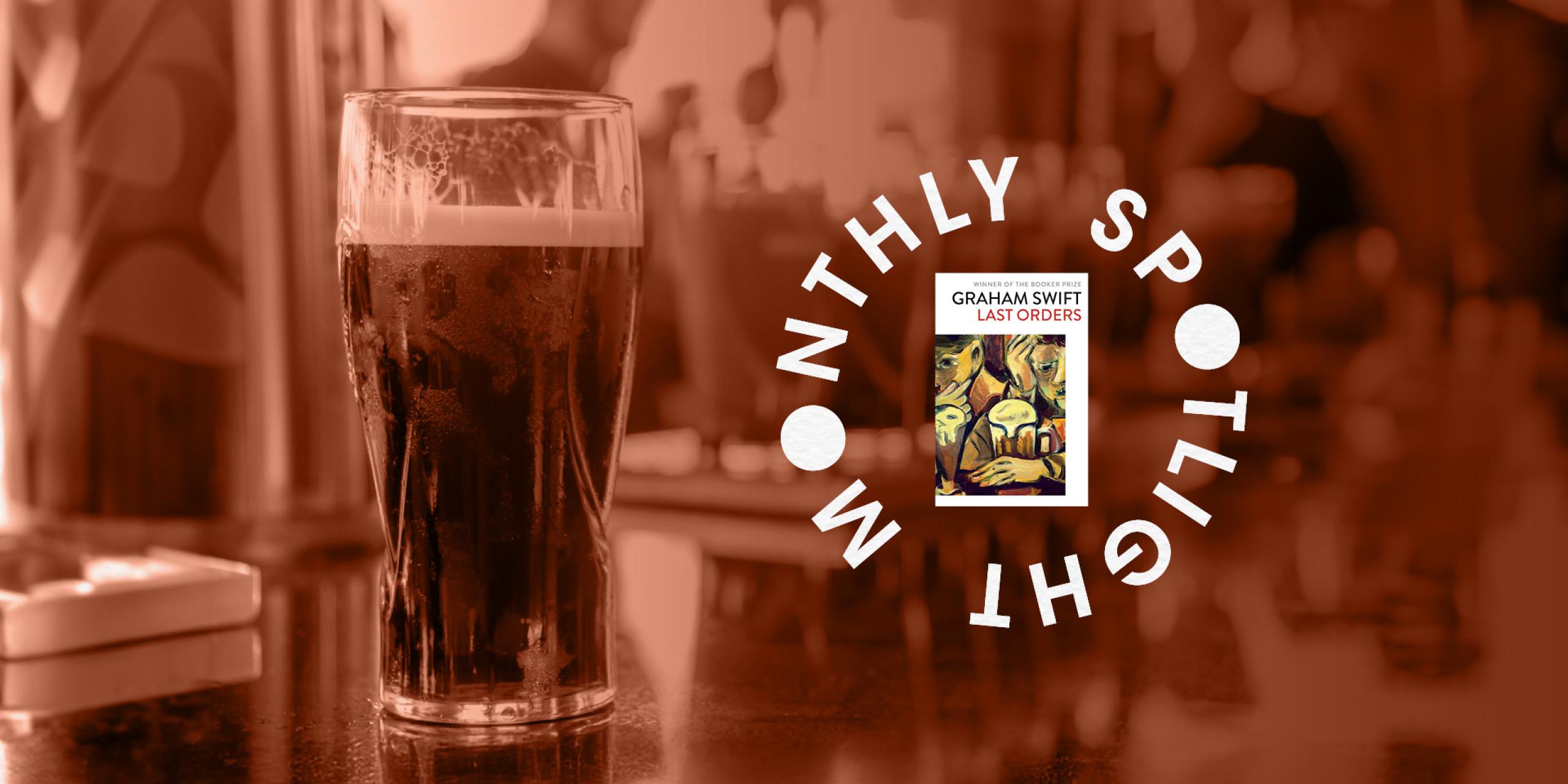 A pint of beer on a bar